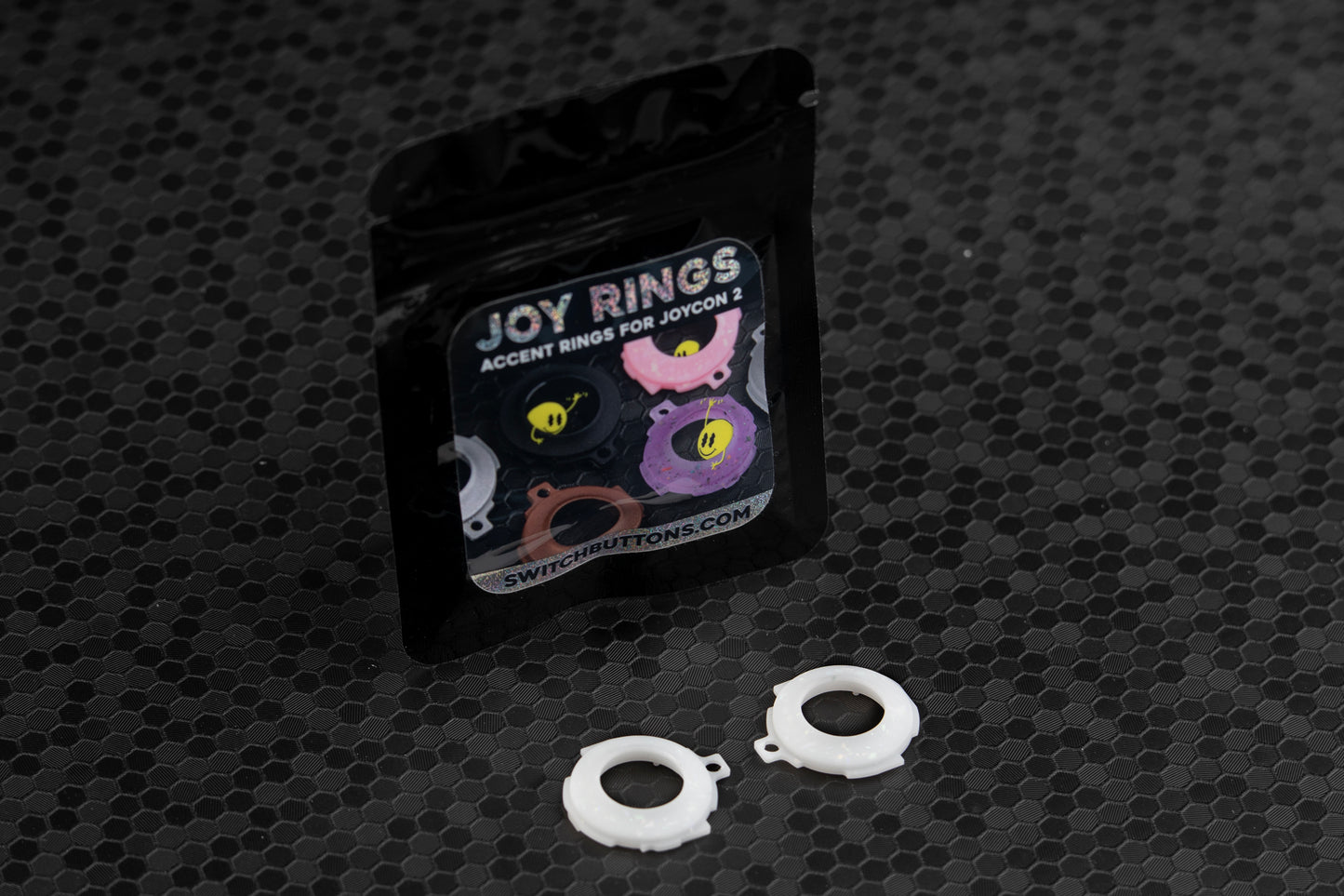 Party White JoyRings - Joycon 2 accent rings