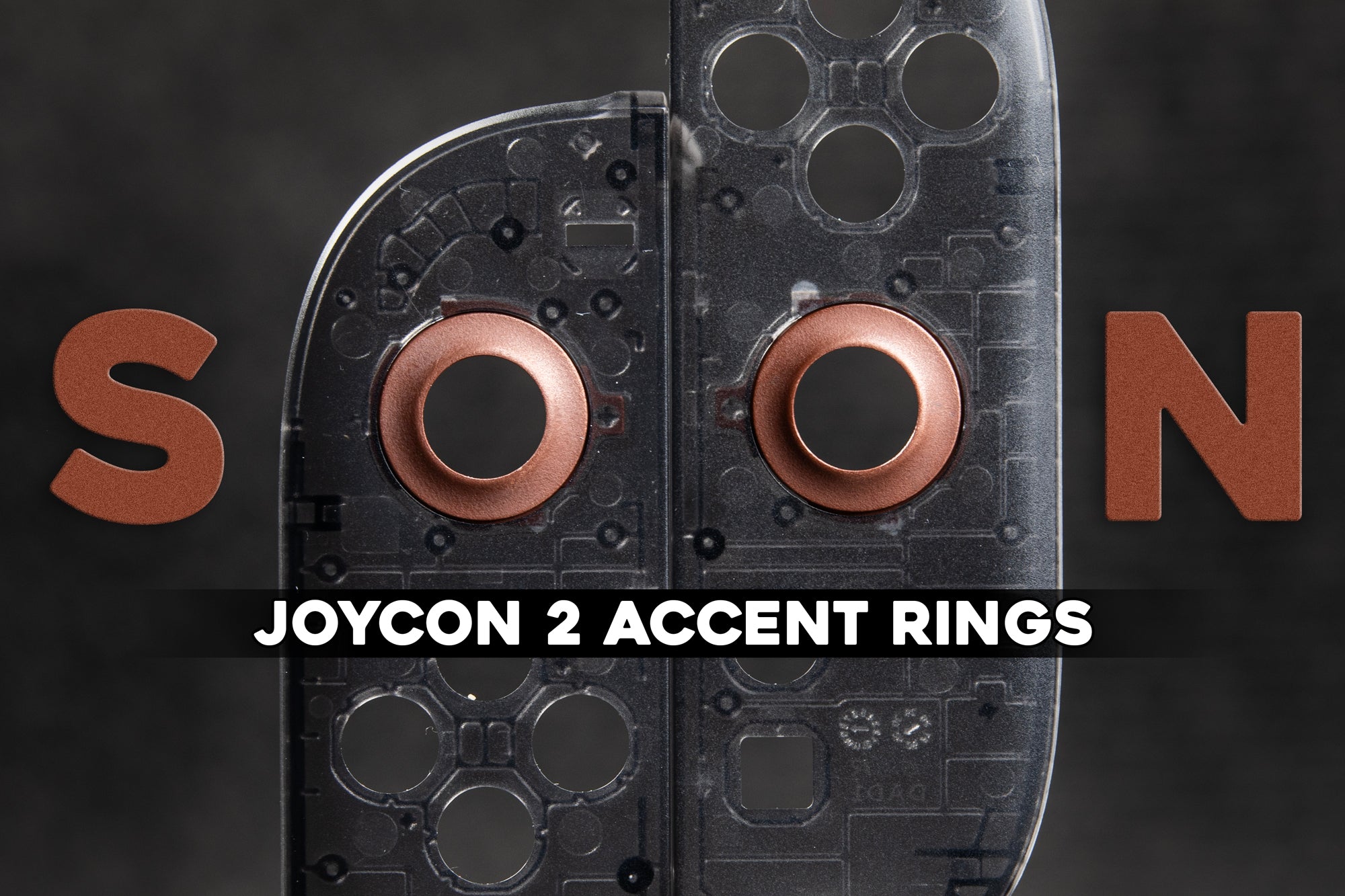 joycon accent rings with text that says SOON, joycon 2 accent rings. 