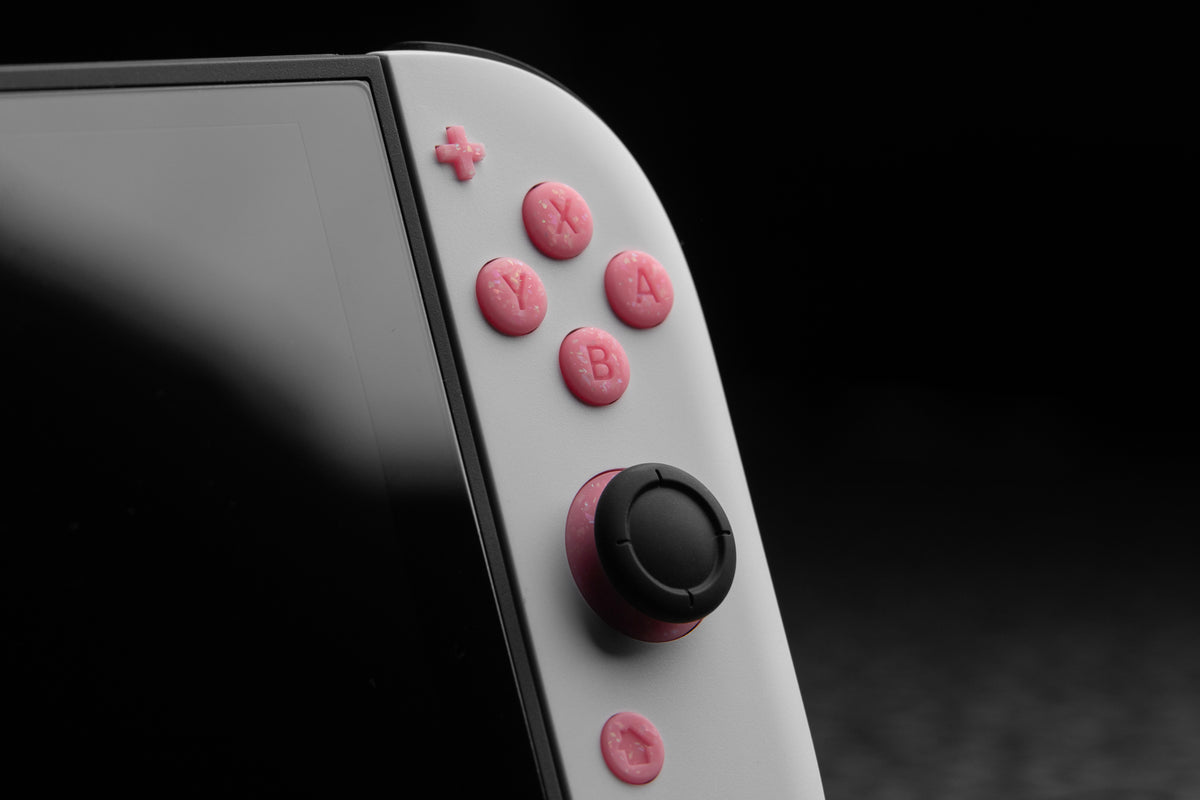 Pink Switch Can Party Pink Nintendo Switch 2 Button Set – SwitchButtons